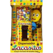 Dispensador Lacasitos 150 g con Grageas de Chocolate Sin Gluten