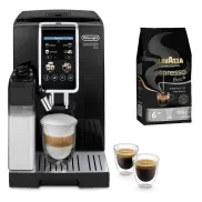 Cafetera De'Longhi Dinamica Plus ECAM382.70.B y 1 kg Café Lavazza