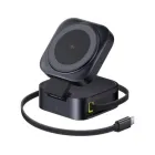 Cargador Baseus PicoGo 67W 2-en-1 MagSafe Qi2 Negro