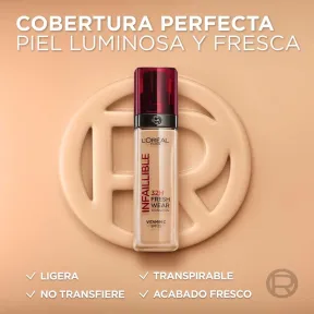 Base de Maquillaje L'Oréal Paris Infaillible 130 Beige Peau