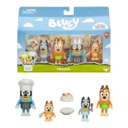 Tarta Pavlova de Bluey con 4 Figuras: Bingo, Bandit y Chilli