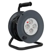 Carrete de 25m HO5VV-F con 4 tomas y disyuntor Zenitech