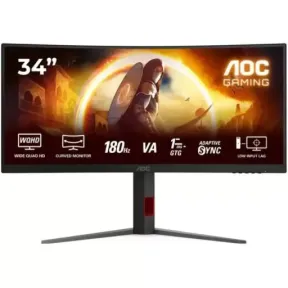 AOC 34" Curvo Gaming Monitor WQHD 180Hz
