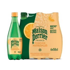 Agua Sabor Naranja Perrier con Gas