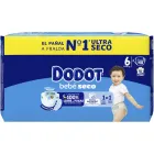 Pañales Talla 6 Dodot para Bebés Secos