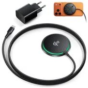 Cargador Inalámbrico 15W para iPhone con Ventilador y Mag-Safe