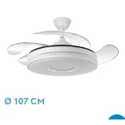 Ventilador de Techo LED FABRILAMP DANI con Motor DC y Mando