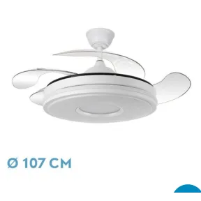 Ventilador de Techo LED FABRILAMP DANI con Motor DC y Mando