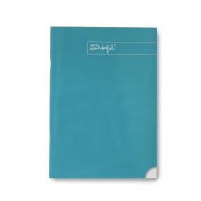 Libreta A4 Turquesa Mr. Wonderful - 48 Hojas Rayadas