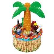 Enfriador Tropical con Palmera Hinchable y Nevera para Bebidas