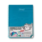 Libreta A4 Turquesa Mr. Wonderful - 80 páginas Cuadrícula