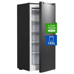 Congelador vertical CHIQ FSD160D4E, 145 l, 125,9 cm Metalico