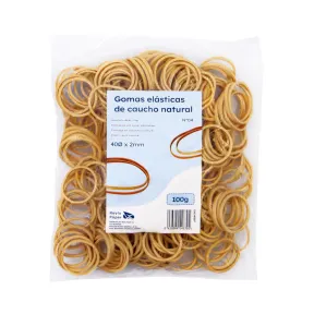Gomas elásticas 100% naturales RAYLU PAPER - Resistentes y reutilizables