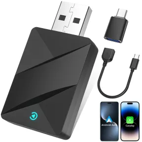 Adaptador Inalámbrico USB AC para CarPlay y Android Auto