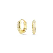 Pendientes de aro Swarovski Matrix con baño de oro y zirconitas