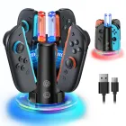 Cargador FYOUNG 8 en 1 para Nintendo Switch y JoyCon RGB