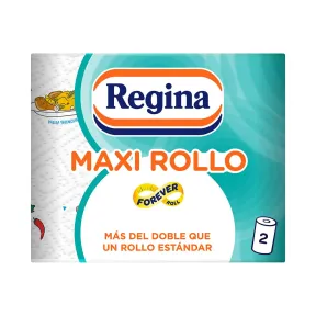Papel de Cocina Regina Maxi - 2 Rollos, 100 Hojas Decoradas
