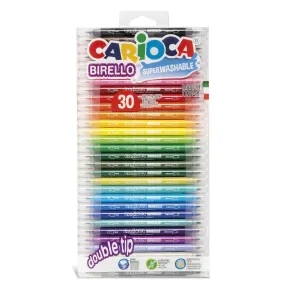 Marcadores Birello Carioca - 30 Uds. Doble Punta Multicolor