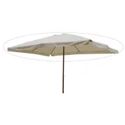 Parasol Egeo de poliéster blanco 397x298 cm