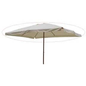 Parasol Egeo de poliéster blanco 397x298 cm