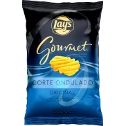 Patatas fritas Onduladas con sal, Lay's Gourmet - 4 unidades