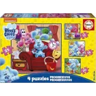 Puzzles Progresivos de Blue: Educa las Pistas para Niños