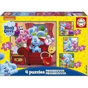 Puzzles Progresivos de Blue: Educa las Pistas para Niños