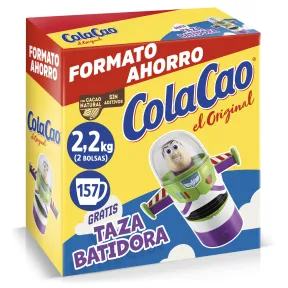 ColaCao Original 2,2 kg con Taza Buzz Lightyear, Sin Aditivos