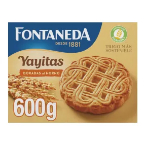 Yayitas de Fontaneda: 4 paquetes de Galletas Doradas