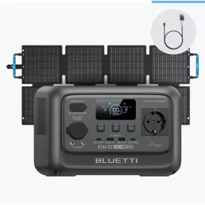 BLUETTI Elite 30 V2: Generador Solar Portátil 288Wh + Panel 60W