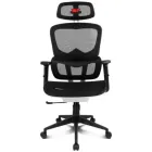 Silla Gaming Ergonómica Negra y Blanca Drift DRAIR200