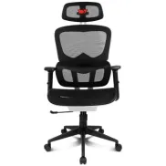 Silla Gaming Ergonómica Negra y Blanca Drift DRAIR200