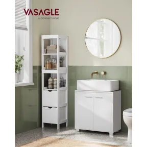 Armario de Baño Bajo Lavabo, 2 Compartimentos, 30 x 60 cm