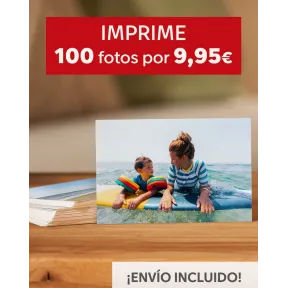 100 fotos 10x15 cm por solo 9,95€ con envío incluido