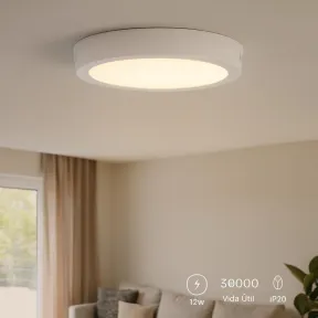 Panel Slim 12W 1200lm Luz Fría 6000K Serie