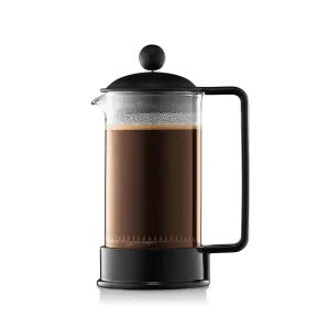 Cafetera de pistón BODUM Brazil, 3 tazas, color negro