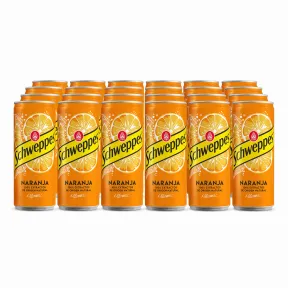 Pack de 24 Latas de Refresco Schweppes Naranja 33 cl