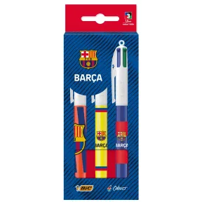 Bolígrafos Retráctiles FC BARCELONA - Pack de 3 Colores