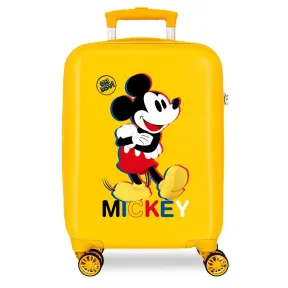 Maleta DISNEY Mickey All Smile 55cm, 4 ruedas dobles