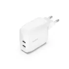 Cargador Belkin BoostCharge Doble USB-C 60W de Pared