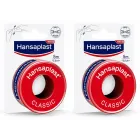 Hansaplast Esparadrapo Classic 2X, fuerte adhesión.