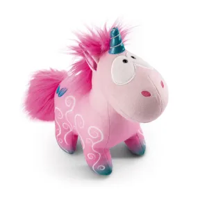 Peluche Rosa Unicornio Floral de Pie 22cm - Ideal para Abrazar