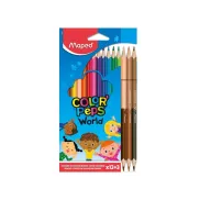 Lápices y Pinturas de Madera Maped - 12 + 3 Piezas