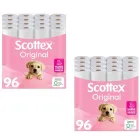Papel higiénico Scottex Original, 192 rollos en 6 packs