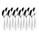 Cucharas de Café Ébano, Pack de 12 en Acero Inox 1810