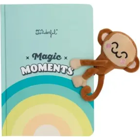 Libreta con peluche y cierre magnético Mr. Wonderful