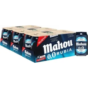 Cerveza Dorada Mahou 0,0 Lager Sin Alcohol 24x33cl