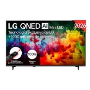 LG QNED Mini LED 55" 4K Smart TV con Procesador α7 AI Gen9