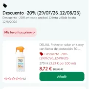 Descuento del 20% en cada unidad. Oferta válida.