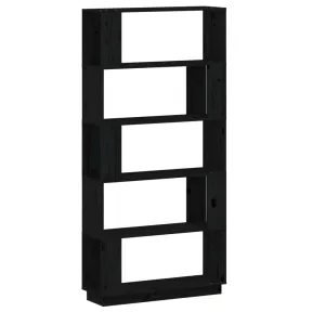 Estantería separadora de pino 80x25x163,5 cm en colores natural, blanco o gris